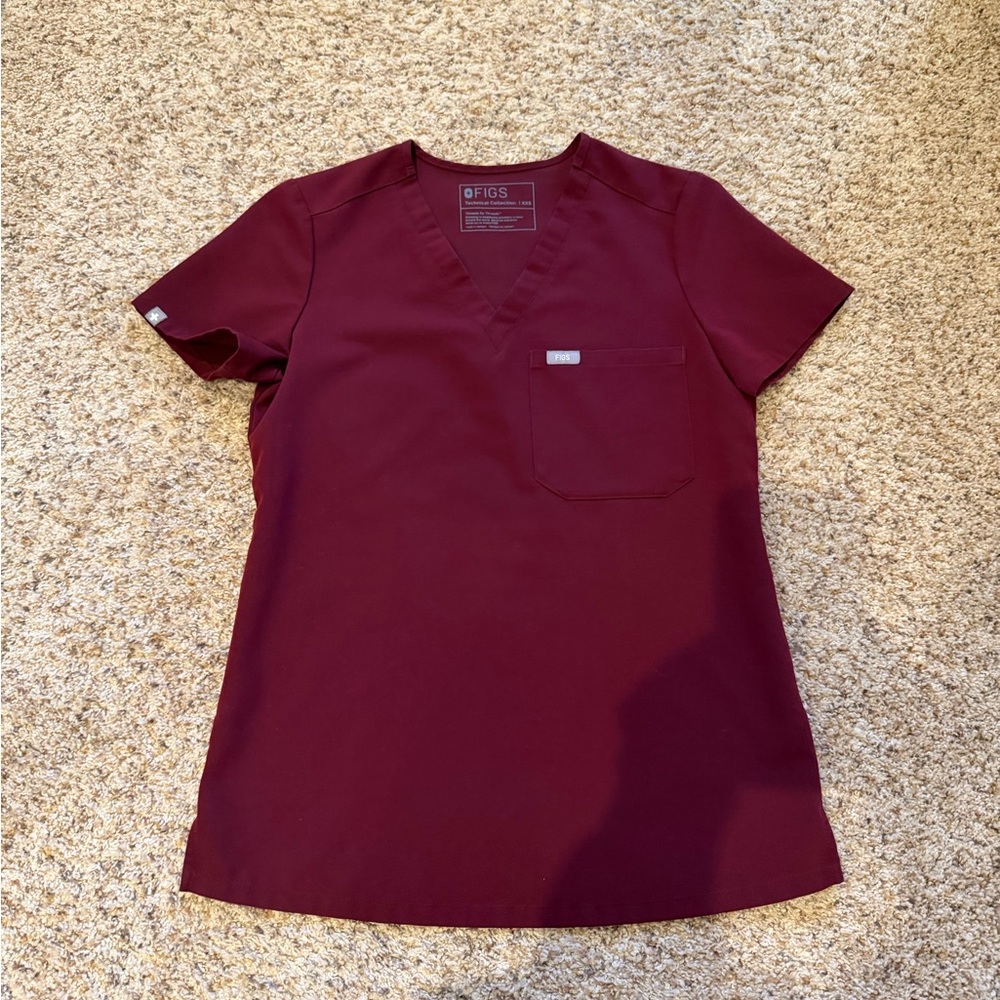 FIGS scrub set Burgundy